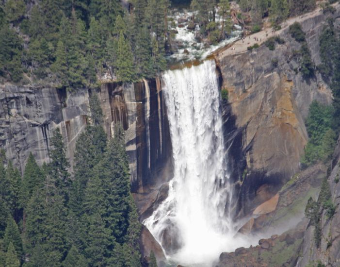 Vernal Falls on Merced River in Yosemite Valley