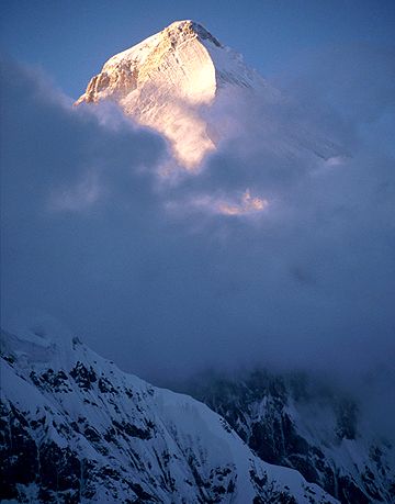 Khan Tengri in Tien Shan in Kyrgyzstan