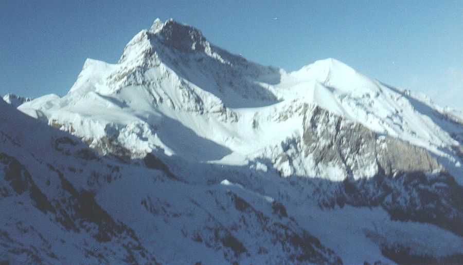 The Jungfrau in the Bernese Oberlands Region of the Swiss Alps