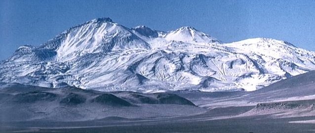 Ojos del Salado - 6885 metres - highest mountain in Chile 